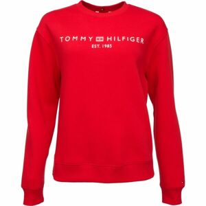 Tommy Hilfiger MDRN REG CORP LOGO C-NK SWTSHRT Női pulóver, piros, méret