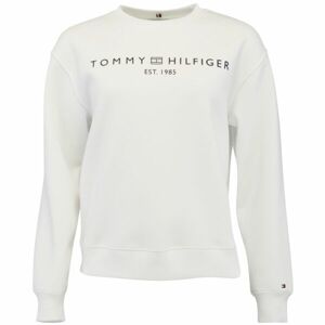 Tommy Hilfiger CHEST LOGO CREW NECK Női pulóver, fehér, méret