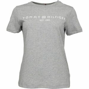Tommy Hilfiger LOGO CREW NECK Női póló, szürke, méret