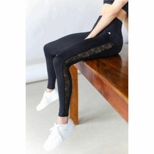 GOLDBEE LACE LINE Női legging, fekete, méret