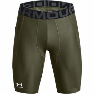 Under Armour HG ARMOUR LONG SHORTS Férfi kompressziós rövidnadrág, khaki, méret