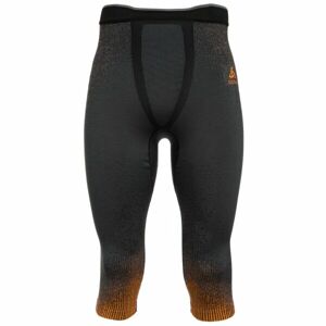 Odlo BLACKCOMB ECO Férfi háromnegyedes funkcionális leggings, sötétszürke, méret