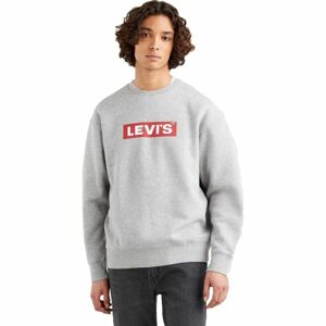 Levi's® T3 RELAXED GRAPHIC CREW Férfi pulóver, szürke, méret