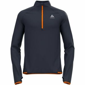 Odlo M ZEROWEIGHT MID LAYER 1/2 ZIP Férfi pulóver futáshoz, sötétszürke, méret