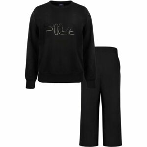 Fila IN COTTON BRUSHED FLEECE Női pizsama, fekete, méret