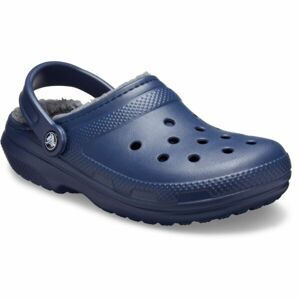 Crocs CLASSIC FUZZ LINED CLOG Uniszex belebújós cipő, sötétkék, méret 36/37