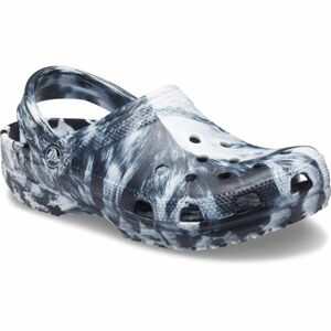 Crocs CLASSIC MARBLED CLOG Uniszex belebújós cipő, fekete, méret 43/44