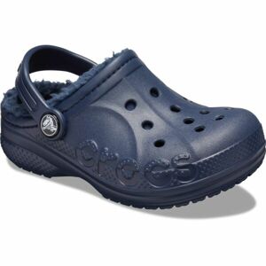 Crocs BAYA LINED CLOG K Gyerek papucs, sötétkék, méret 28/29