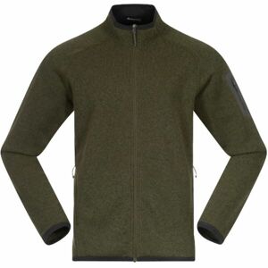 Bergans KAMPHAUG Férfi fleece pulóver, khaki, méret