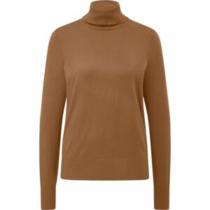 s.Oliver RL POLO NECK JUMPER NOOS Pulóver garbó nyakkal, barna, méret