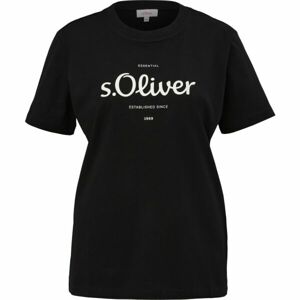 s.Oliver RL T-SHIRT Póló, fekete, méret