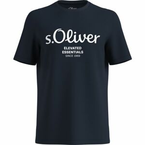 s.Oliver LOGO T-NOOS Férfi póló, sötétkék, méret