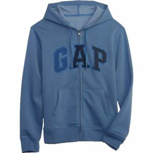 GAP FULLZIP LOGO Férfi pulóver, kék, méret