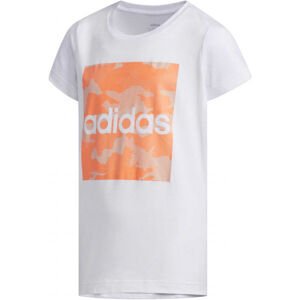 adidas YG CAMO TEE Lány póló, fehér, méret