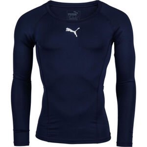 Puma LIGA BASELAYER TEE LS Férfi funkcionális póló, sötétkék, méret