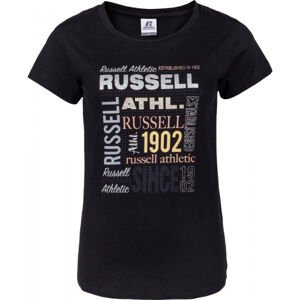 Russell Athletic RUSSELL MIX S/S TEE Női póló, fekete, méret