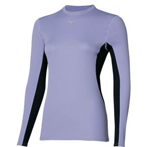 Mizuno MID WEIGHT CREW Női hosszú ujjú thermo felső, lila, méret