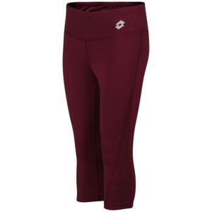 Lotto RUN FIT W LEGGING MID 3 Női háromnegyedes legging, bordó, méret