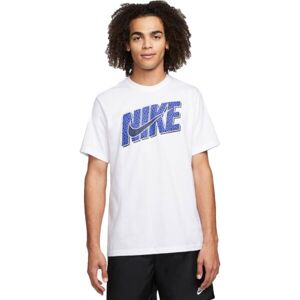 Nike NSW 12 MO SWSH/NK BLK TEE Férfi póló, fehér, méret