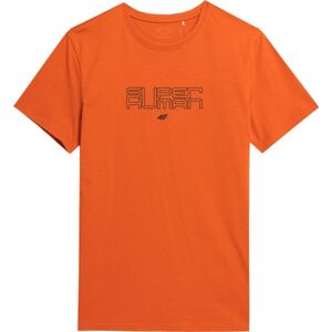 4F T-SHIRT Férfi póló, narancssárga, méret