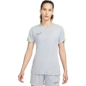 Nike DF ACD23 TOP SS BRANDED Női póló edzéshez, szürke, méret
