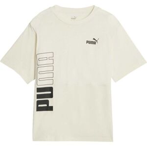 Puma POWER LOGO LOVE COLOR BLOCK TEE Női póló, bézs, méret