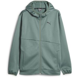 Puma TRAIN ALL DAY HOODIE Férfi sportos pulóver, khaki, méret