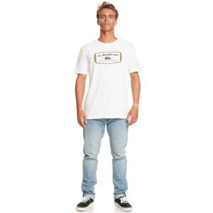 Quiksilver QS MIND BARREL SS Férfi póló, fehér, méret