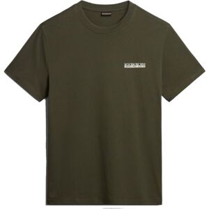 Napapijri S-WARHOLM Férfi póló, khaki, méret