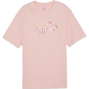 Puma ESSENTIALSENTIALS + MARBELEIZED TEE Női póló, rózsaszín, méret