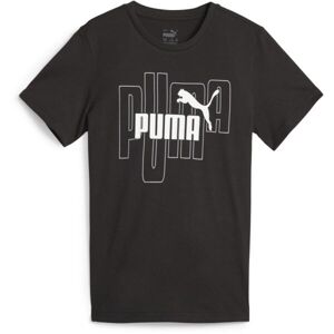 Puma GRAPHICS NO.1 LOGO TEE Fiú póló, fekete, méret