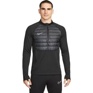 Nike THERMA-FIT ACADEMY Férfi hibrid pulóver, fekete, méret