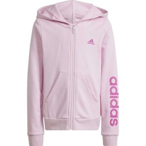 adidas LIN FZ HOODIE Lány pulóver, rózsaszín, méret
