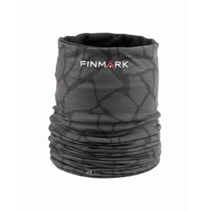 Finmark Multifunkční šátek s flísem Multifunkcionális csősál, szürke, méret