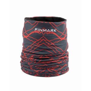 Finmark Multifunkční šátek s flísem Multifunkcionális csősál, piros, méret