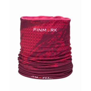 Finmark Multifunkční šátek s flísem Multifunkcionális csősál, piros, méret