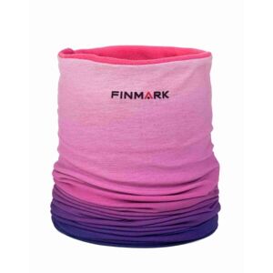 Finmark Multifunkční šátek s flísem Multifunkcionális csősál, rózsaszín, méret
