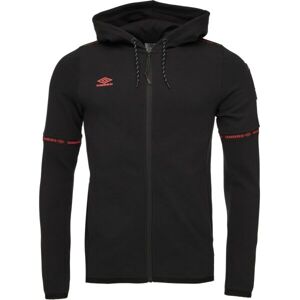 Umbro TECH FZ HOODIE Férfi sportos pulóver, fekete, méret