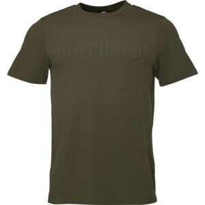 Umbro LINEAR LOGO GRAPHIC TEE Férfi póló, khaki, méret