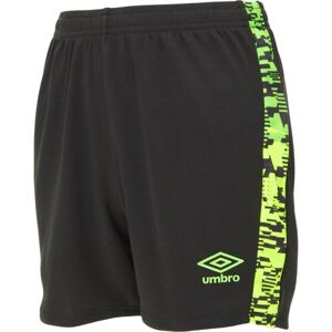 Umbro FORMATION KNIT SHORT - JNR Gyerek sport rövidnadrág, fekete, méret