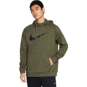 Nike DRY HOODIE PO SWOOSH M Férfi pulóver edzéshez, khaki, méret