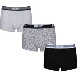 DKNY GENEVA Férfi bokszeralsó, szürke, méret