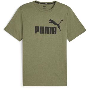 Puma ESSENTIALS HEATHER TEE Férfi póló sportoláshoz, khaki, méret