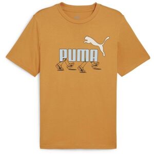 Puma GRAPHIC SNEAKER TEE Férfi póló, narancssárga, méret