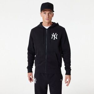 New Era MLB ESSENTIALS FZ HOODY NEYYAN Férfi pulóver, fekete, méret