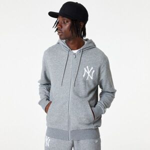 New Era MLB ESSENTIALS FZ HOODY NEYYAN Férfi pulóver, szürke, méret