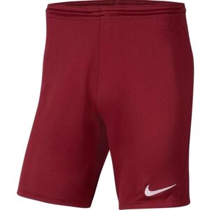 Nike DRI-FIT PARK III Férfi futball rövidnadrág, bordó, méret