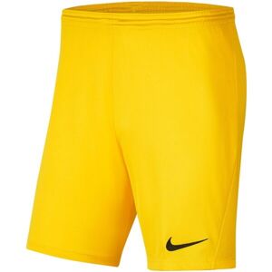 Nike DRI-FIT PARK 3 JR TQO Fiú rövidnadrág focira, sárga, méret