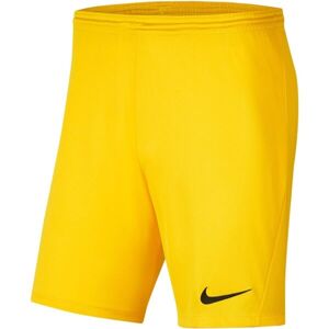 Nike DRI-FIT PARK III Férfi futball rövidnadrág, sárga, méret