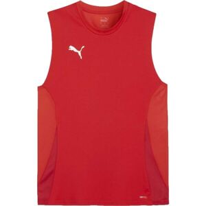 Puma TEAMGOAL SLEEVELESS JERSEY Férfi sportmez, piros, méret